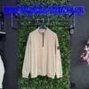 STONE ISLAND ORGANIC COTTON FLEECE HALF ZIP SWEATSHIRT