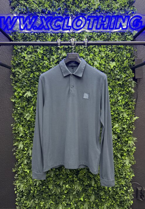 STONE ISLAND GHOST ORGANIC COTTON JERSEY CREPE LONG SLEEVE