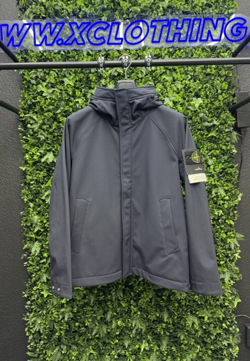 STONE ISLAND SOFT SHELL-R_E.DYE® TECHNOLOGY, RECYCLED POLYESTER JACKET