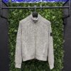 STONE ISLAND MINERAL DYED REGENERATED COTTON KNIT ZIP JUMPER