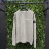 STONE ISLAND MINERAL DYED COTTON FLEECE CREWNECK SWEATSHIRT