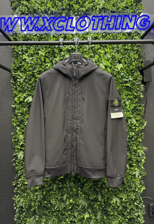 STONE ISLAND SOFT SHELL-R_E.DYE® TECHNOLOGY HOODED JACKET