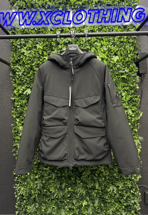 C.P. COMPANY SHELL-R PADDED HOODED LENS JACKET